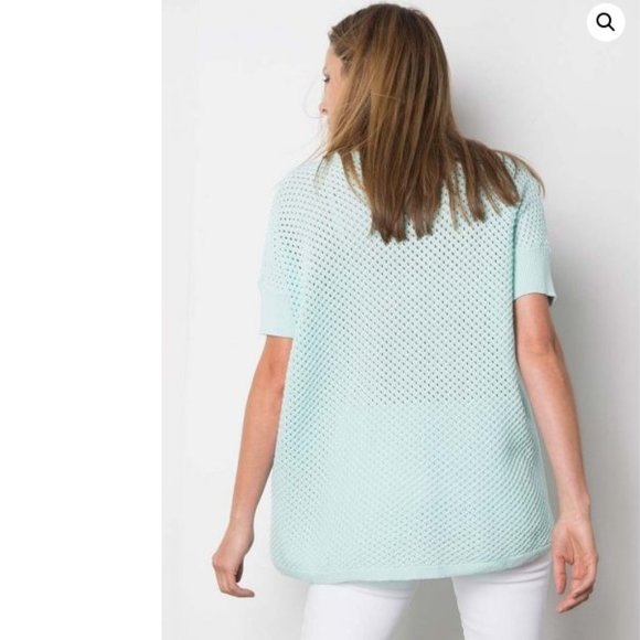 NEW! Kinross Cashmere Easy Textured Back Pullover - Picture 2 of 3